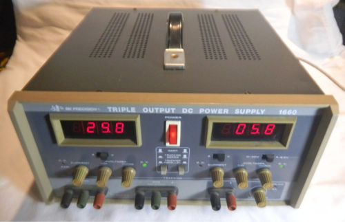 Bk precision 1660 triple output 0-30v dc power supply for sale