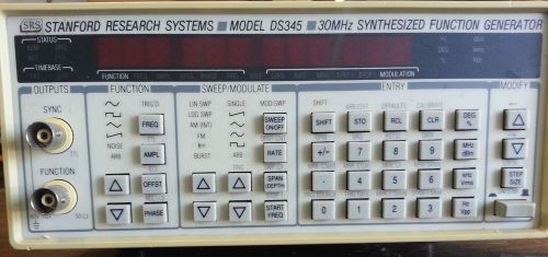 STANFORD RESEARCH SYSTEMS DS345 30 MHz SYNTHESIZED FUNCTION GENERATOR
