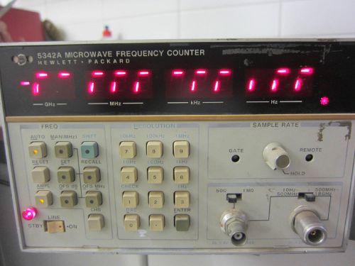 HP 5342A Microwave Frequency Counter w/ Opt 011 006