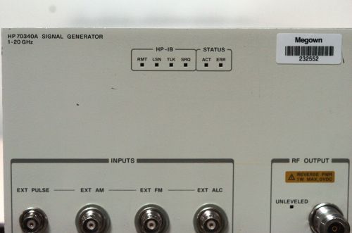 Keysight / Agilent / HP 70340A Signal Generator Plug in Module for MMS Series
