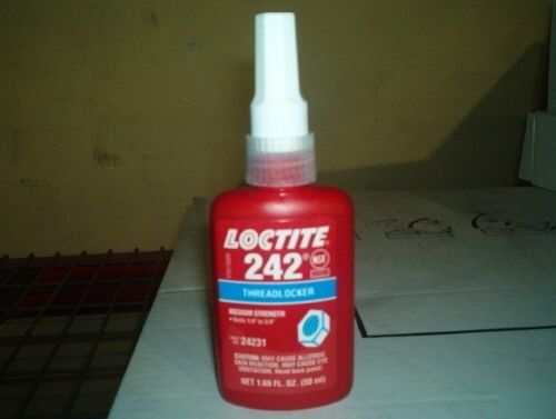 (1)loctite 242 blue medium strength threadlocker adhesive.1.69fl.oz for sale