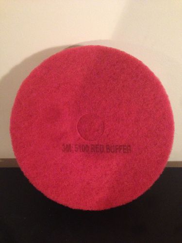3m red stripper pad 5100, 19 inch floor care pad (case of 5) - brand new for sale