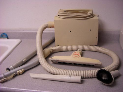 VINTAGE HOOVER PORTAPOWER PORTA POWER PORTABLE HAND HELD VACUUM S1015 WITH TOOLS