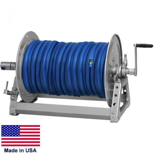 Pressure washer hose reel commercial - 400?f rated - up to 400 ft of 3/8 hose for sale