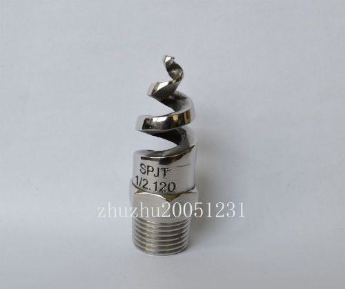 1pcs New BSPT Stainless steel spiral Cone spray nozzle 1/2&#034;