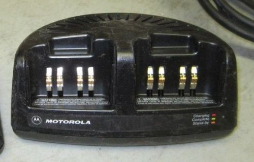 Motorola Visar Dual Shoe Battery Desk Charger BC6LMVIR01 BC6LMV1R01 w/ AC Cord !