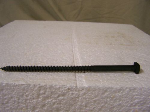 1/4&#034; x 5 1/2&#034; square head lag bolts - black finish- qty 25 for sale