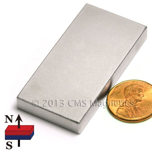 Neodymium magnets n45 2&#034; x 1&#034; x 1/4&#034; ndfeb rare earth magnets rectangle 50 pc for sale