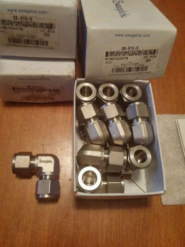 NEW Swagelok 1/2&#034; Stainless Steel Union Elbow Tube Fittings SS-810-9
