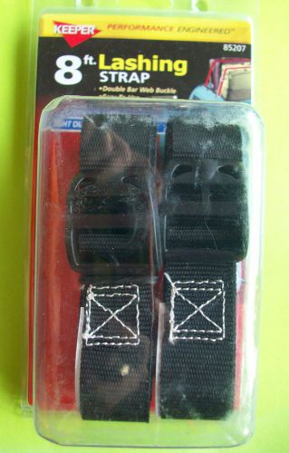 2pk keeper 8&#039; (2.3m) light-duty lashing straps w/ double bar web buckle 1&#034; wide for sale