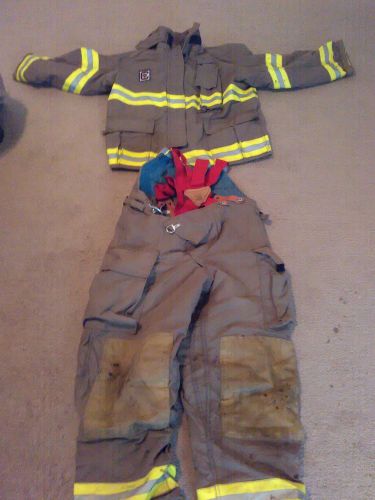 Chieftain fire fighting bunker gear, coat and bibs, used