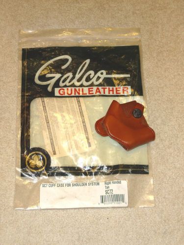Galco SC72 Cuff Case for Galco Shoulder System Holster Tan Right Hand New