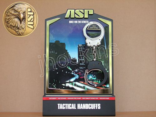 ASP HANDCUFFS Model 100 CLEAR See-thru and Colorful Display Peerless S &amp; W USA