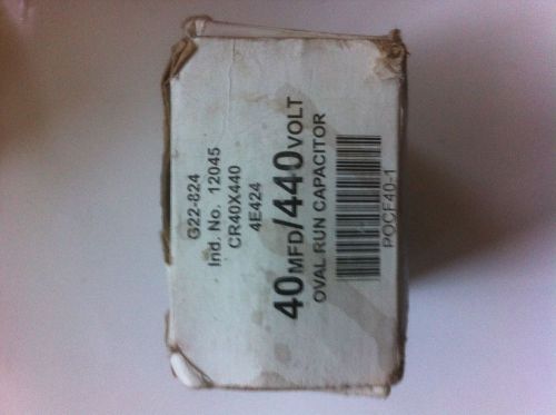 Pocf40 oval 40 mfd uf 440 volts motor run capacitor for sale