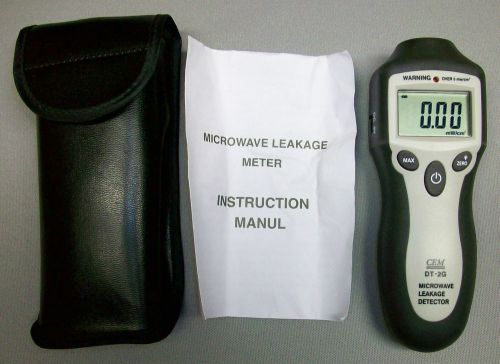 CEM DT-2G Digital Microwave Leakage Leak Radiation Detector Range 0-9.99 mW/.cm2