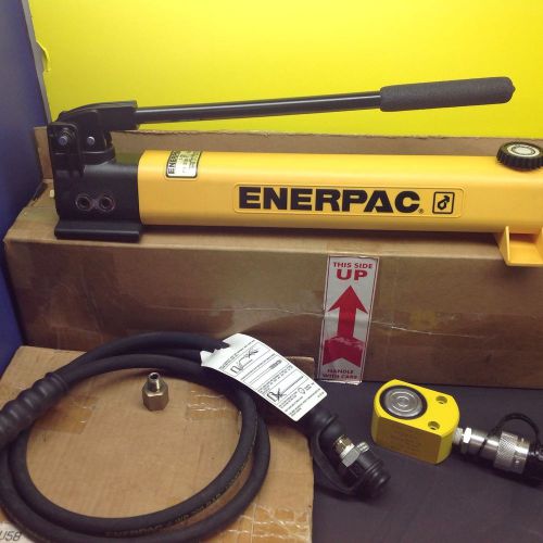 Enerpac rsm-100 hydraulic cylinder low pro 10 ton  p202 2 speed hydraulic pump for sale