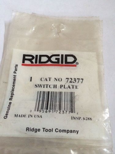 RIDGID PART NUMBER 72377 SWITCH PLATE New Free Shipping