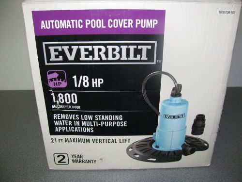Everbilt 1/8hp pool cover pump (pc00801g) for sale