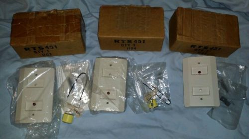 System sensor rts451 duct smoke detector remote test station fire alarm lot of 3 for sale