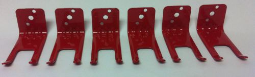 QUANTITY OF SIX 10LB ABC FIRE EXTINGUISHER WALL MOUNTING HANGER