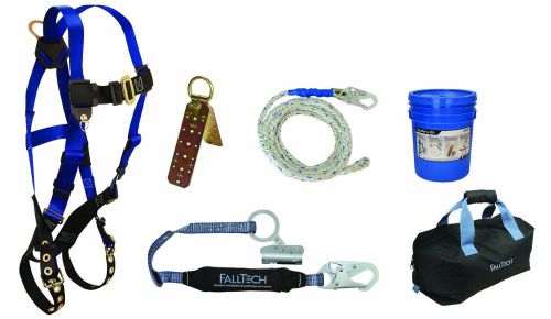 Falltech 8595RA Contractor Harness with Roofer&#039;s Kit and Storage Bag, Universal