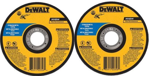 2 DEWALT (DW8065S) 7&#034; x .045 x 7/8&#034; High Performance Stainless Thin Cutoff Wheel