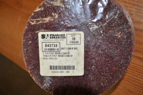 Standard abrasives 843738 surface conditioning discs, pk of 10, 5&#034; 5/8-11 medium for sale