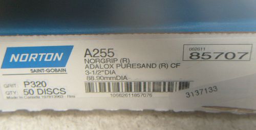 Norton p320. hook &amp; loop sanding disc, norgrip adalox, for sale