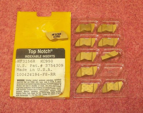 KENNAMETAL    CARBIDE INSERTS     NF3156R    GRADE KC950     PACK of 10