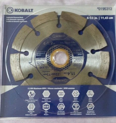 Kobalt Segmented Diamond Blade 4 1/2 inch