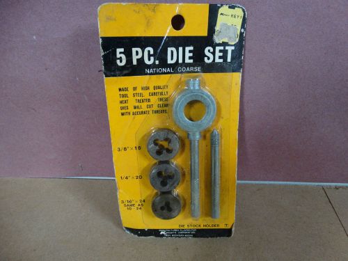 5 PC DIE SET National Course NEW