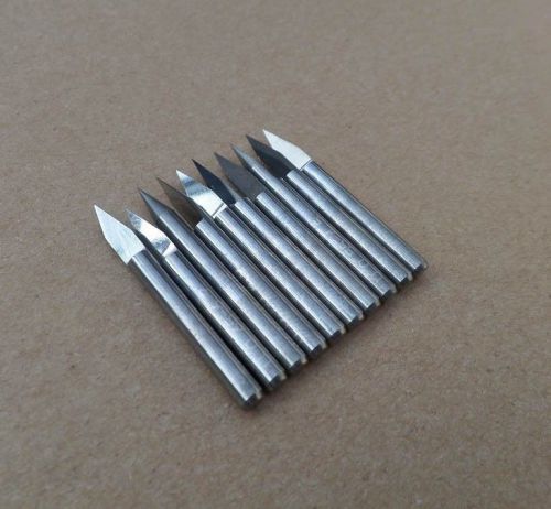10pcs 3.175mm carbide pcb engraving bits cnc router bits cutting tool 30°x0.8mm for sale