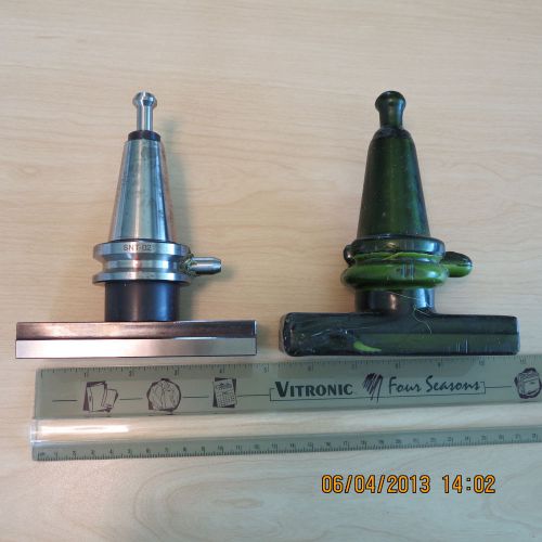 BT35 toolholders with 120mm x 42mm check rule lot of two with 30 day guarantee