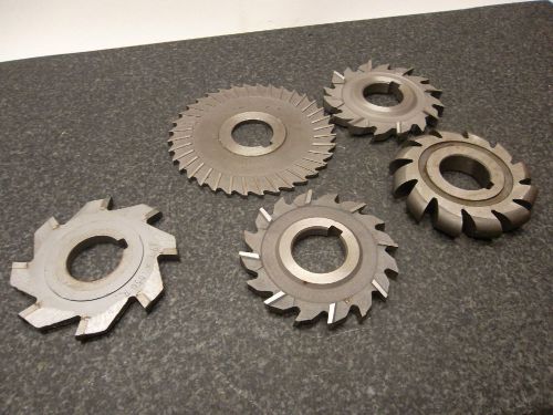 Lot of  HSS Milling Saw Cutter w/ 7/8&#034; Arbor Hole