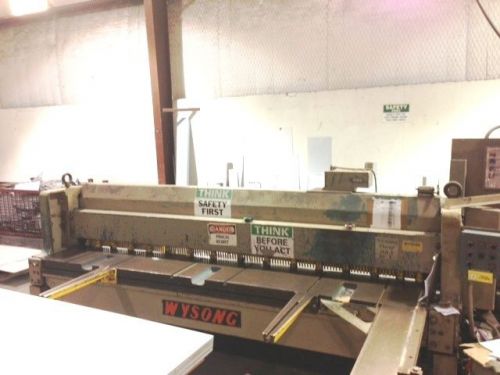 Used wysong model 1010 power squaring shear for sale