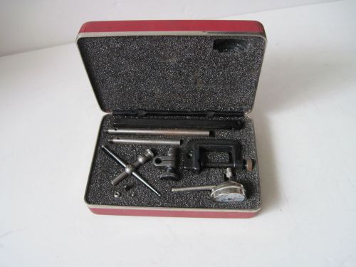 Vintage starrett no.196 dial indicator set hand tool with original case usa for sale
