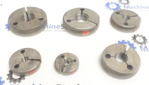 (6) assorted thread ring gages guage go/ no go for sale