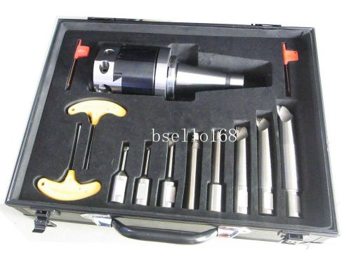 Precision 8-200mm Boring Head System+8pcs Borin Bar +NT40 M16 ToolHolder Set