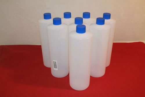 I-Chem 313-1000  Bottle HDPE NM CR, 32 oz./1000ml., 8 bottles