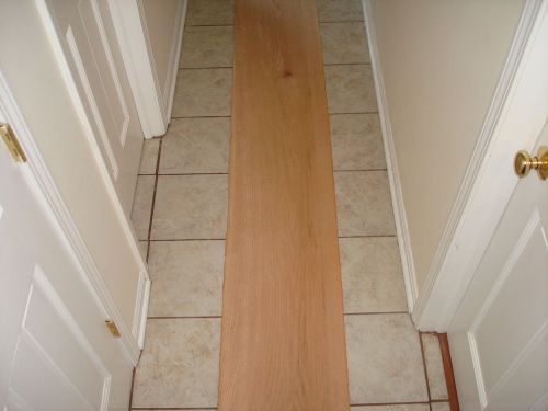 One  red oak wood veneer sheet  15 &#039;&#039; x 100&#039;&#039; x 1/20 or .050 over 40 years old for sale