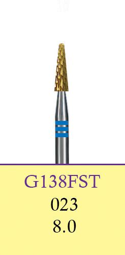 Dental Lab Carbide Cutters-HP Shank(44.5 mm)-G138FST/023(8330)-Cross Cut(2 Burs)