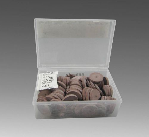 5 Boxes New Dental Lab Polishing Wheels Silicone Polishers Rubber Disk Brown