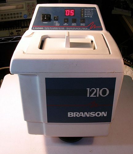 Bransonic 1210 Branson Heating Water Bath Ultrasonic Cleaner 1210R-DTH