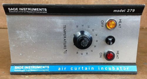 Sage Instruments Air Curtain Incubator * Orion Research * Model 279 * Tested