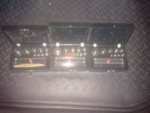 Lot Of 3 PERMAS Metric Weight Set