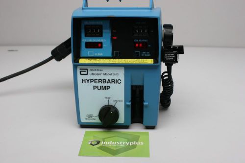 Abbott/Shaw LifeCare Model 3HB Hyperbaric Infusion Therapy Pump Hospira
