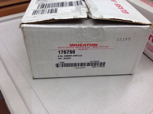 Wheaton 5ml amber ampule pre-scored 176-799 1 case of 144 for sale