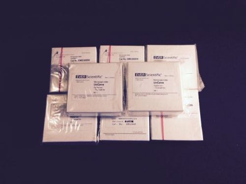 LOT OF 8 BXS. OF HISTOLOGY MICROSCOPE SLIDES EVER &amp; AZER SCIENTIFIC