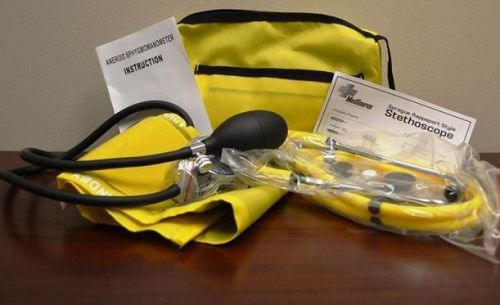 Matching Stethoscope / Blood Pressure Cuff Kit YELLOW