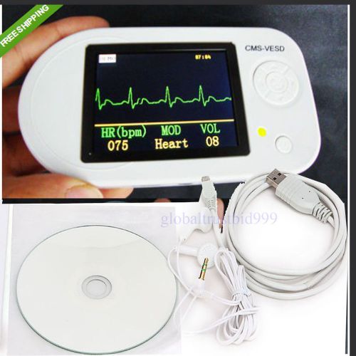 2015 Electronic Visual Stethoscope ECG waveform HR blood oxygen Spo2 w SOFTWARE